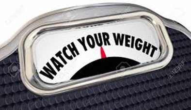 Scale says 'Watch Your Weight'